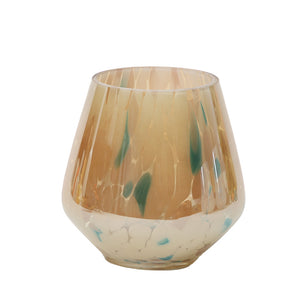 ドリッピングアートのような色鮮やかなガラスのフラワーベース PALETTE VASE（パレット ベース）