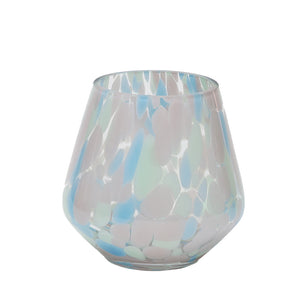 ドリッピングアートのような色鮮やかなガラスのフラワーベース PALETTE VASE（パレット ベース）
