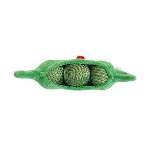 グリーンピースの形が可愛いおもちゃ PEASECOD SISAL ROPE TOY
