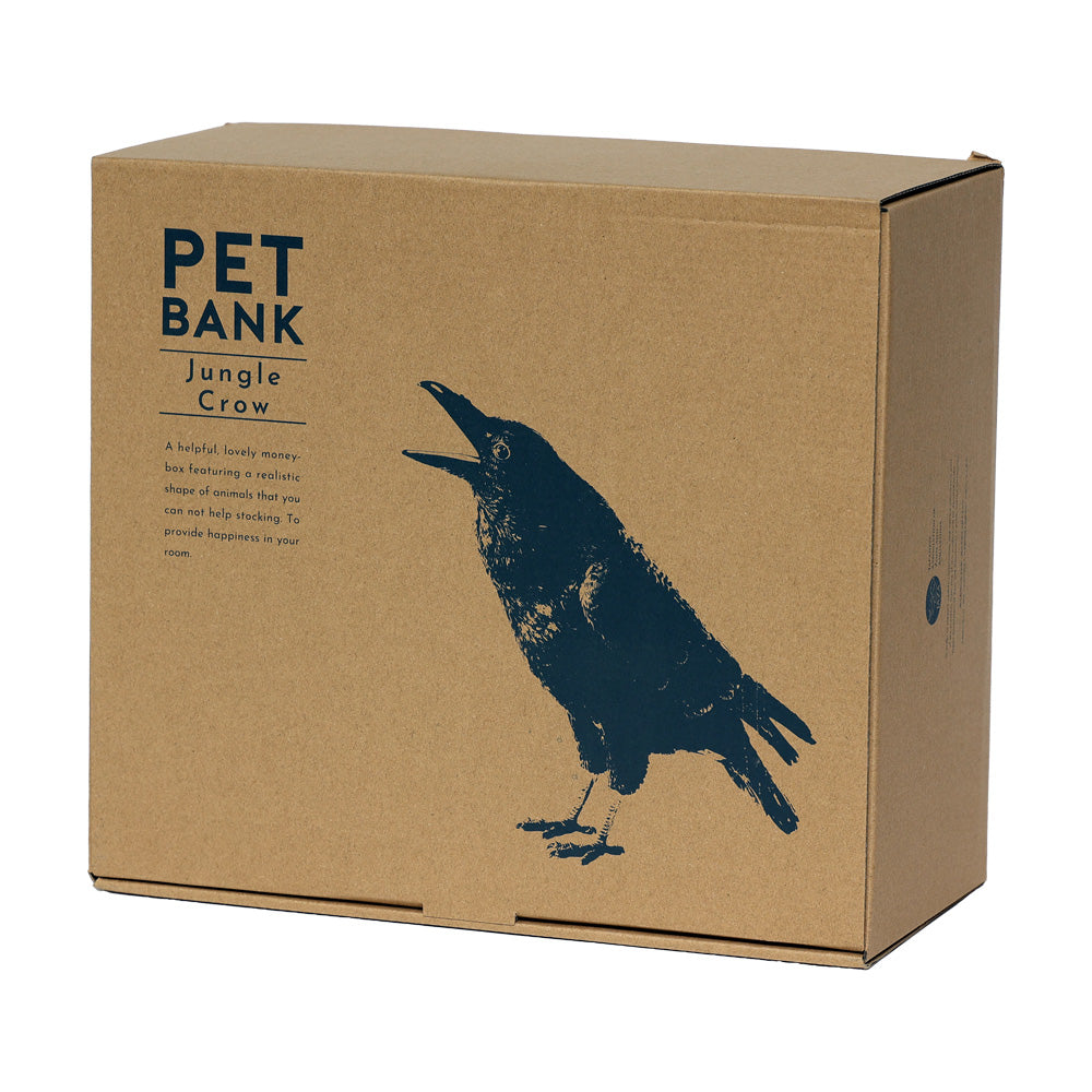 ハシブトガラスのお役立ち貯金箱 PET BANK JUNGLE CROW（ペットバンク