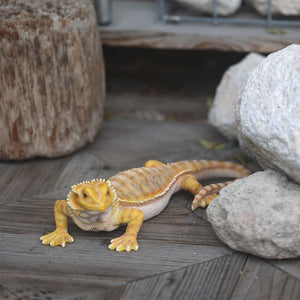 フトアゴヒゲトカゲのお役立ち貯金箱 PET BANK POGONA YELLOW（ペットバンク ポゴナ イエロー）