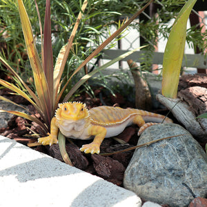 フトアゴヒゲトカゲのお役立ち貯金箱 PET BANK POGONA YELLOW（ペットバンク ポゴナ イエロー）