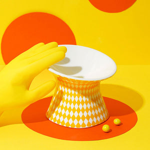 首に負担をかけずに食べやすいフードボウル PET HIGH-HEELS BOWL