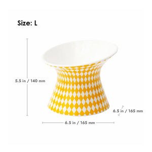 首に負担をかけずに食べやすいフードボウル PET HIGH-HEELS BOWL