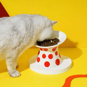首に負担をかけずに食べやすいフードボウル PET HIGH-HEELS BOWL