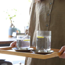画像をギャラリービューアに読み込む, 【予約商品】ステンレスのエッジの効いた、モダンなガラスカップ qon cup（クオン カップ）
