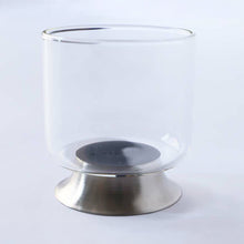 画像をギャラリービューアに読み込む, 【予約商品】ステンレスのエッジの効いた、モダンなガラスカップ qon cup（クオン カップ）
