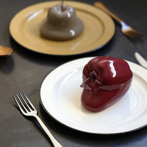 壁掛けもできる 溶けたりんごのオブジェ Robben（ロッペン）