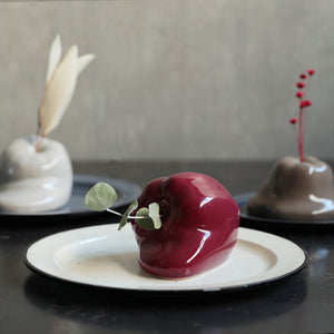 壁掛けもできる 溶けたりんごのオブジェ Robben（ロッペン）