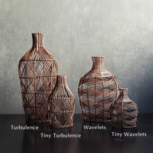 画像をギャラリービューアに読み込む, 【予約商品】ラタン編みのナチュラルな魅力で、異国雰囲気をそっと奏でるフラワーベースカバー Sadio Tiny（サディオ タイニー）
