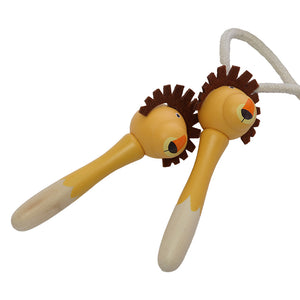 太めのコットンロープと、木製の動物型持ち手が楽しい縄跳び SKIPPING ROPE（スキッピング ロープ）