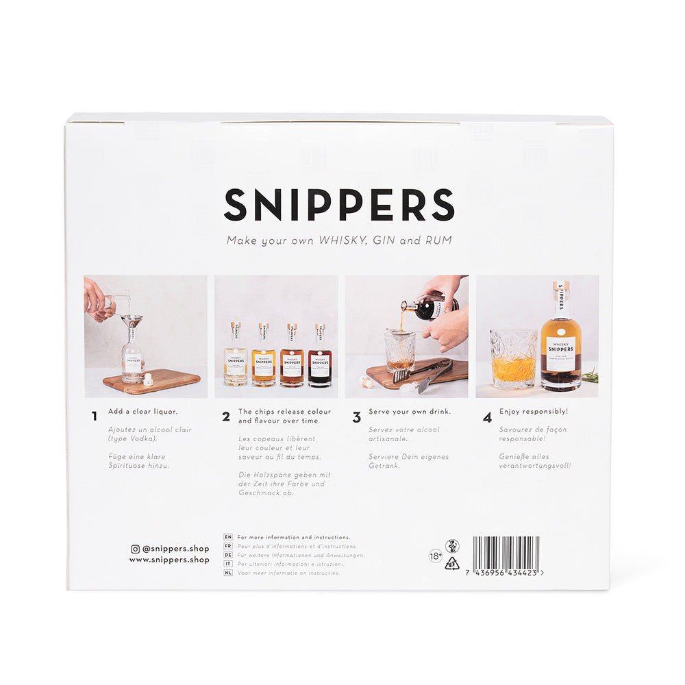 お酒を注ぐだけで自宅で簡単に樽熟成が楽しめるギフトセット SNIPPERS