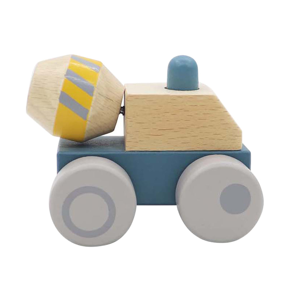優しい色合いの木製トラックのおもちゃ SQUEAKY TRUCK（スクイキー