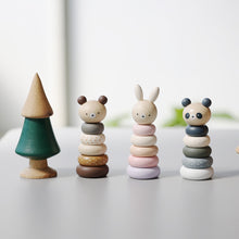 画像をギャラリービューアに読み込む, やさしい北欧カラーと天然木のぬくもりを組み合わせた、ベビー用スタッキングトイ STACKING ANIMAL（スタッキング アニマル）
