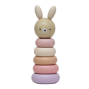 やさしい北欧カラーと天然木のぬくもりを組み合わせた、ベビー用スタッキングトイ STACKING ANIMAL（スタッキング アニマル）