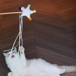 猫を誘惑する星空の猫じゃらし STARRY SKY CAT PLAYING ROD