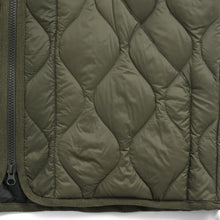 画像をギャラリービューアに読み込む, 柔らかい生地を使用した、着心地◎ミリタリーダウン TAION ミリタリー VネックWジップ ダウンベスト-ソフトシェル（TAION-001ALSZML-1）
