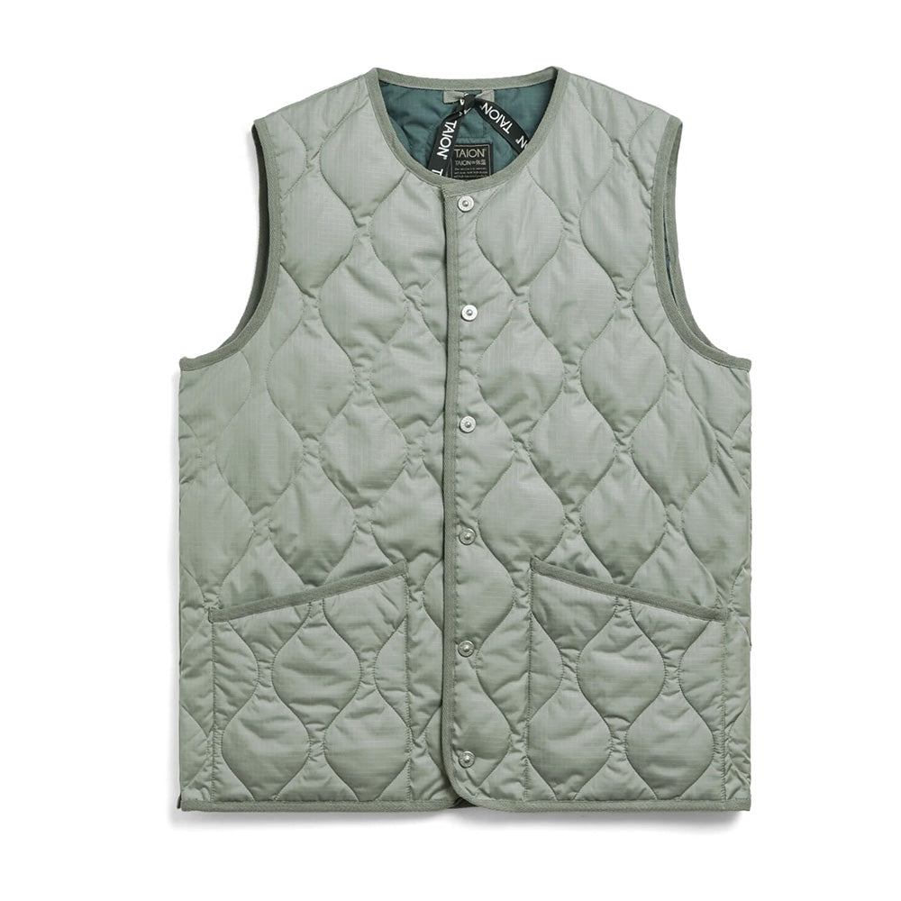 カットソーやタートルネックとの相性が抜群 TAION ミリタリー クルー