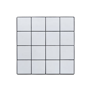 本物のタイルを貼り込んだ テラ サイドテーブル キューブ型