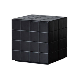 本物のタイルを貼り込んだ テラ サイドテーブル キューブ型