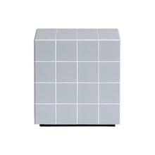 画像をギャラリービューアに読み込む, 本物のタイルを貼り込んだ テラ サイドテーブル キューブ型
