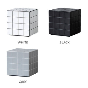 本物のタイルを貼り込んだ テラ サイドテーブル キューブ型