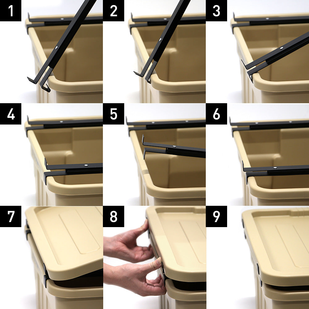 THORをテーブルとして使用したまま中の物を出し入れできる THOR