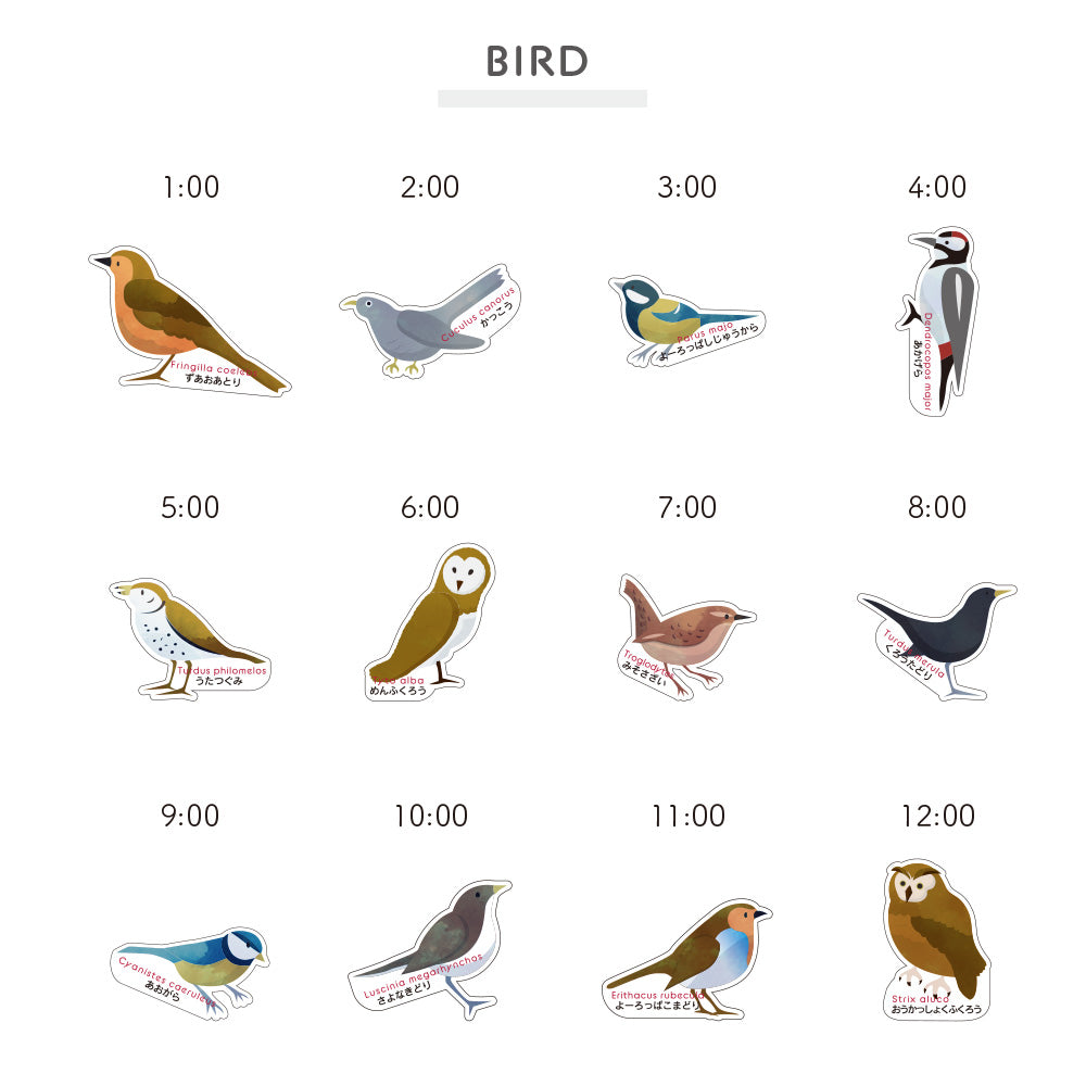 様々な動物たちの可愛らしい鳴き声が響き渡るユニークな掛け時計 TICKY