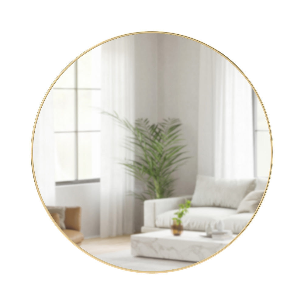 Umbra（アンブラ）壁掛けミラー　86cm×86cm ウォールアートとしても楽しめる大きな丸型の鏡 Umbra（アンブラ