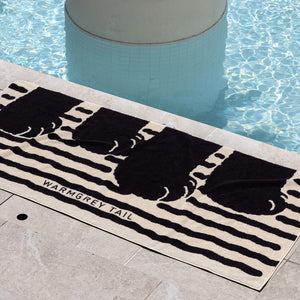 耐久性に優れ毛羽立ちも少ない WARMGREY TAIL の BIG TOWEL（ビッグタオル）