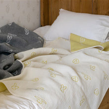 画像をギャラリービューアに読み込む, 通気性が良く肌触りがいいブランケット WARMGREY TAILのBUNNY BUNNY COTTON MODAL BLANKET
