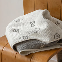画像をギャラリービューアに読み込む, 通気性が良く肌触りがいいブランケット WARMGREY TAILのBUNNY BUNNY COTTON MODAL BLANKET
