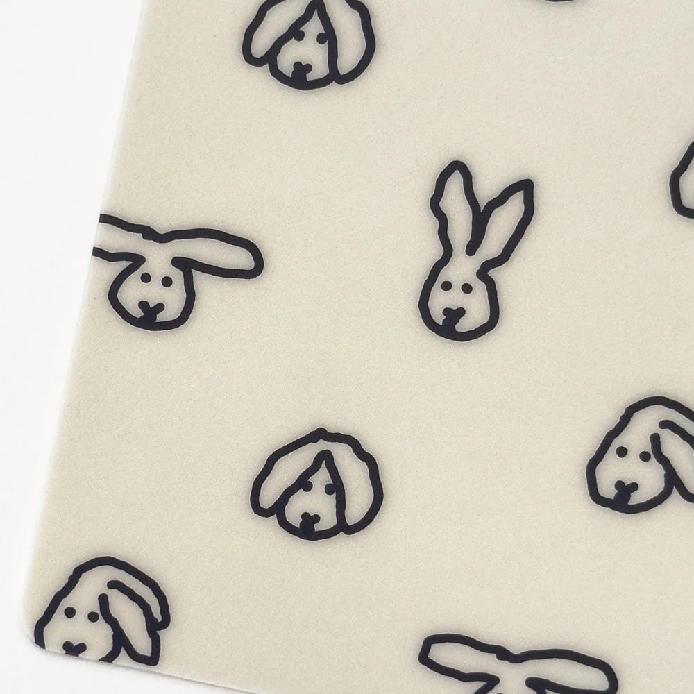 ラビットイラストのマウスパッド WARMGREY TAIL の BUNNY BUNNY MOUSE