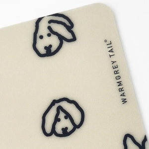 ラビットイラストのマウスパッド WARMGREY TAIL の BUNNY BUNNY MOUSE PAD