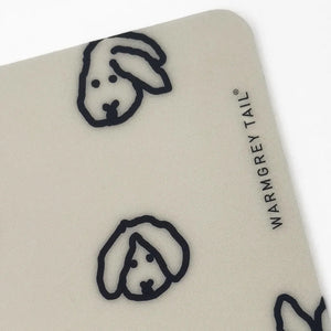ラビットイラストのマウスパッド WARMGREY TAIL の BUNNY BUNNY MOUSE PAD