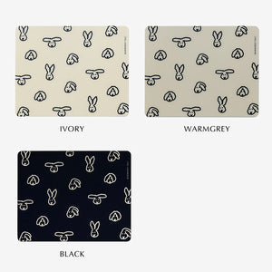 ラビットイラストのマウスパッド WARMGREY TAIL の BUNNY BUNNY MOUSE PAD
