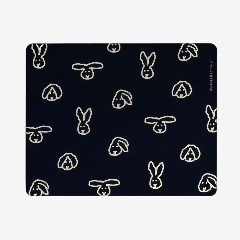 ラビットイラストのマウスパッド WARMGREY TAIL の BUNNY BUNNY MOUSE