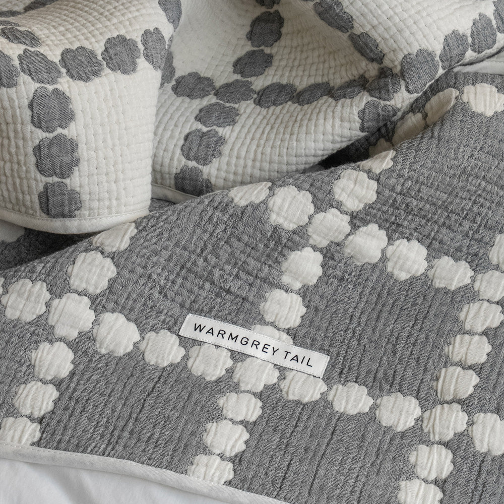 通気性が良く肌触りがいいブランケット WARMGREY TAILのCOTTON MODAL