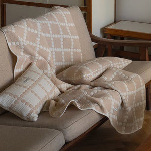 通気性が良く肌触りがいいブランケット WARMGREY TAILのCOTTON MODAL BLANKET