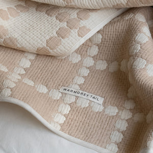 通気性が良く肌触りがいいブランケット WARMGREY TAILのCOTTON MODAL BLANKET