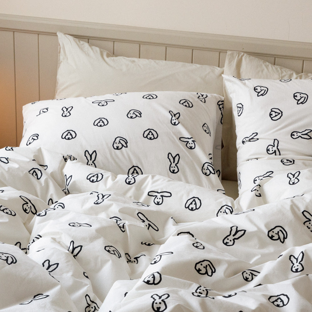 コットン100％の掛け布団カバー WARMGREY TAILのDUVET COVER – MAG