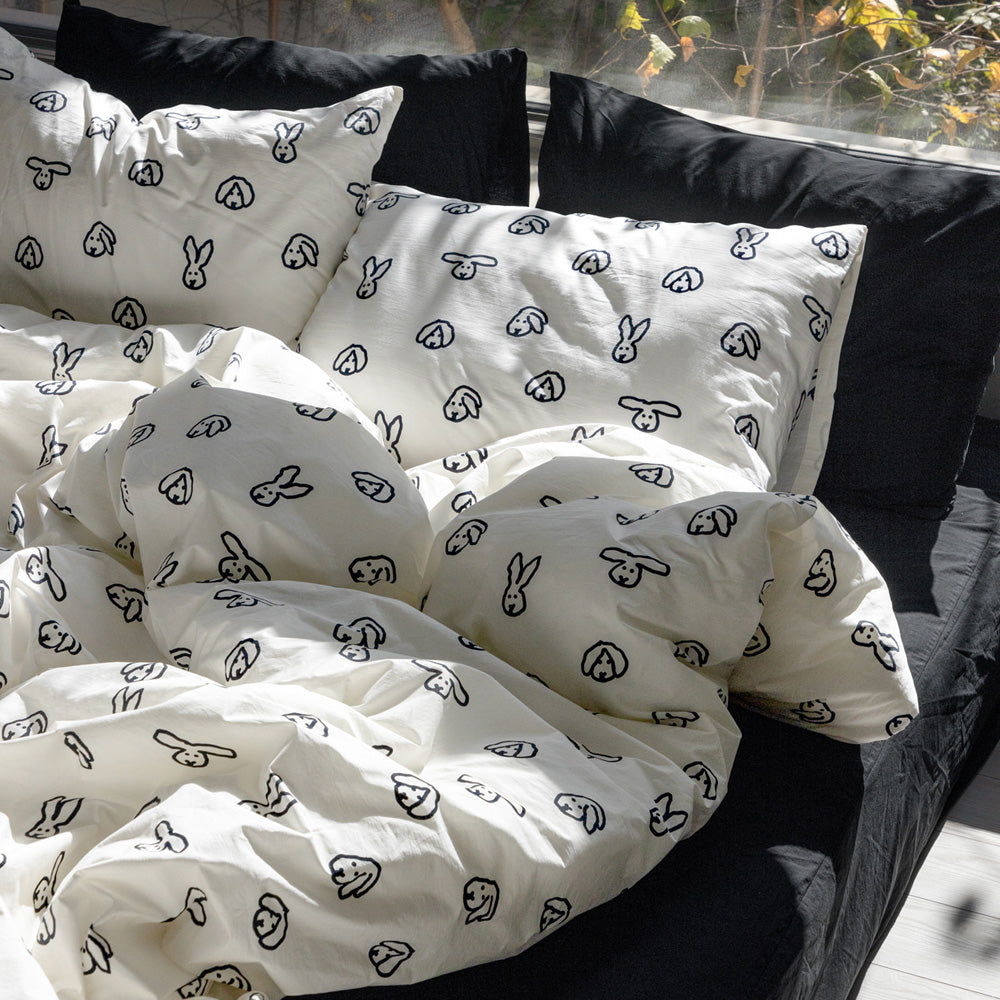 コットン100％の掛け布団カバー WARMGREY TAILのDUVET COVER – MAG