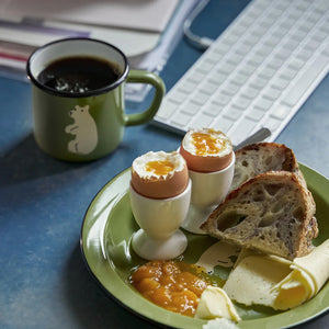 どんな場面でも使える琺瑯製マグカップ WARMGREY TAIL の ENAMEL MUG CUP（エナメル マグカップ）