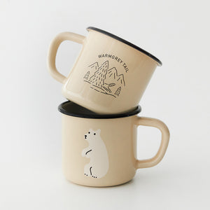 どんな場面でも使える琺瑯製マグカップ WARMGREY TAIL の ENAMEL MUG CUP（エナメル マグカップ）