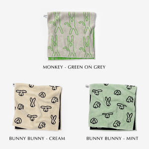 耐久性に優れ毛羽立ちも少ない WARMGREY TAIL の FACE TOWEL（フェイスタオル）