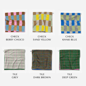 耐久性に優れ毛羽立ちも少ない WARMGREY TAIL の FACE TOWEL（フェイスタオル）