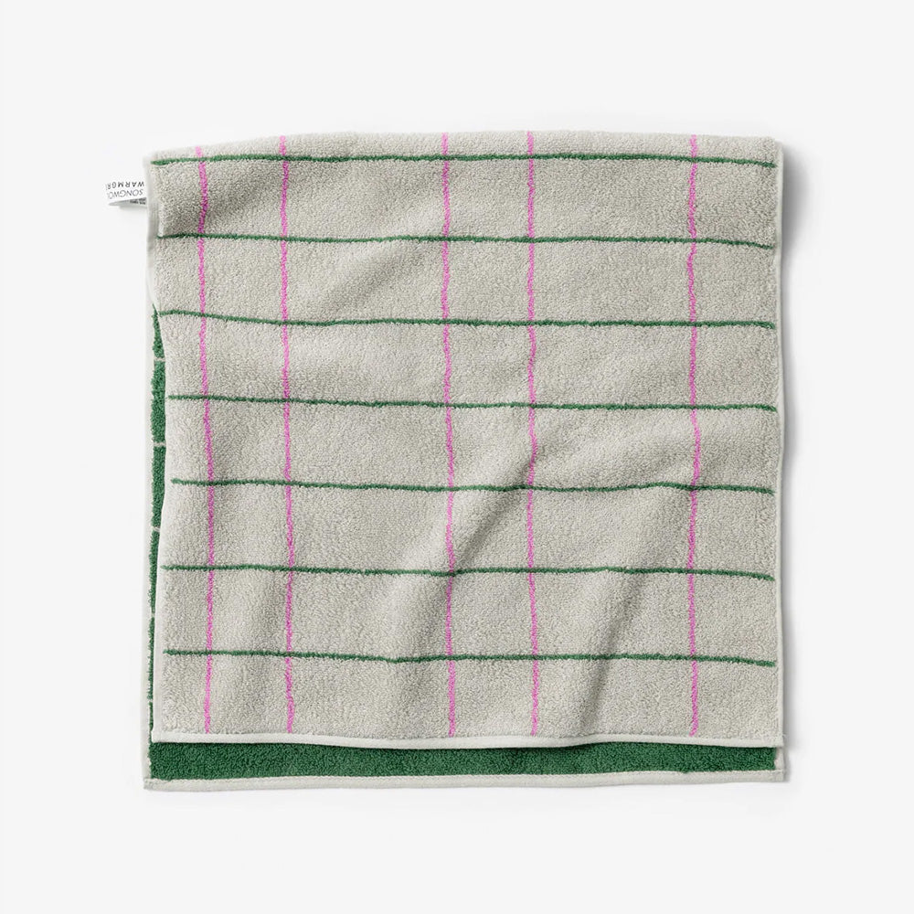 耐久性に優れ毛羽立ちも少ない WARMGREY TAIL の FACE TOWEL（フェイス