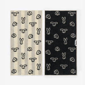 耐久性に優れ毛羽立ちも少ない WARMGREY TAIL の FACE TOWEL（フェイスタオル）