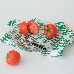 最高品質のリネン・コットン混紡生地を使用した WARMGREY TAIL の KITCHEN CLOTH 2（キッチンクロス）