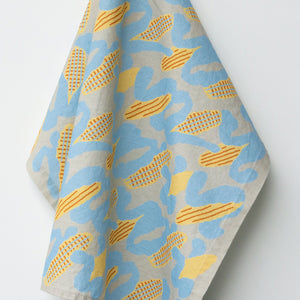 最高品質のリネン・コットン混紡生地を使用した WARMGREY TAIL の KITCHEN CLOTH 2（キッチンクロス）